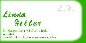 linda hiller business card